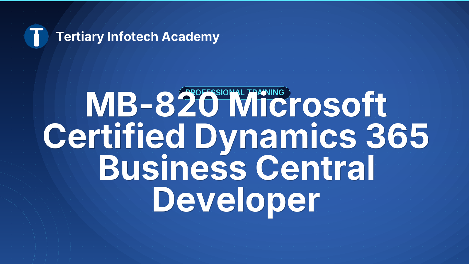 MB-820 Microsoft Certified Dynamics 365 Business Central Developer